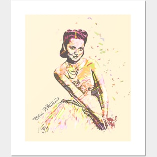 Olivia de Havilland Retro Fan Art Sketch Posters and Art